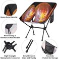 thumbnail image 6 of Dragon Fire Camping Chairs for Adults Ultralight Folding Chairs Outside Portable Camp Backpacking Chair with Side Pocket Storage Bag Compact Beach Chairs for Hiking Fishing, 6 of 8