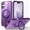 Purple, variant on Case for iPhone 16, 360 Degree Rotating Ring Bracket, Support Magnetic Car Mount, Drop Protective Back Case, Anti-Scratch Translucent Ultra Slim Phone Cover for iPhone 16, Blue