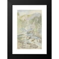 thumbnail image 2 of Jozef Israëls 17x24 Black Modern Framed Museum Art Print Titled - Mountain Landscape with Beek (1834 - 1911), 2 of 5