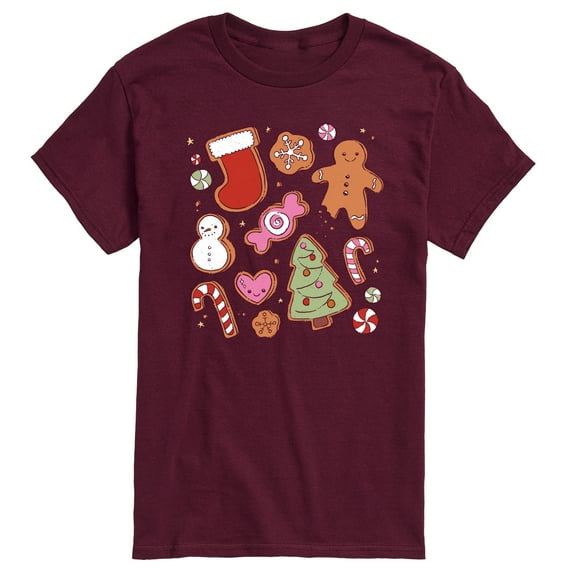 Instant Message - Kawaii Christmas Treats - Men's Short Sleeve Graphic T-Shirt