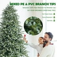 thumbnail image 6 of Costway 8ft Hinged Artificial Christmas Spruce Tree w/ 1658 Mixed PE & PVC Tips, 6 of 9