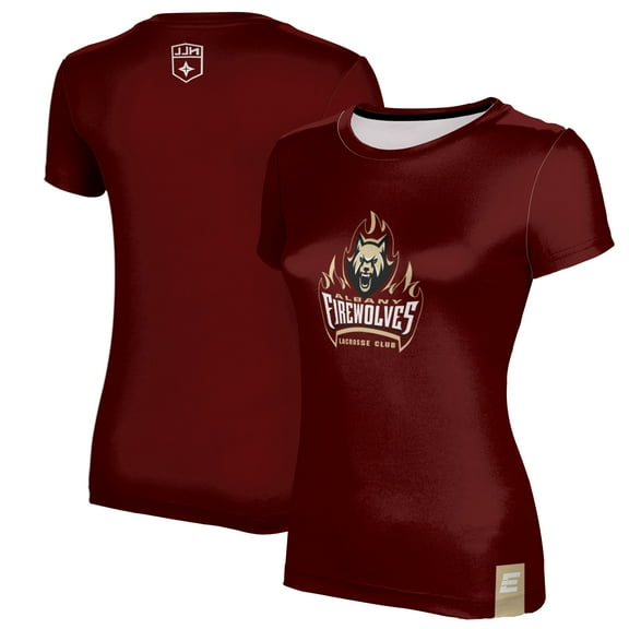 Girls Youth Epoch Lacrosse Maroon Albany FireWolves T-Shirt