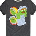 thumbnail image 3 of Sesame Street - Oscar Trash Can - Toddler and Youth Short Sleeve Graphic T-Shirt, 3 of 5