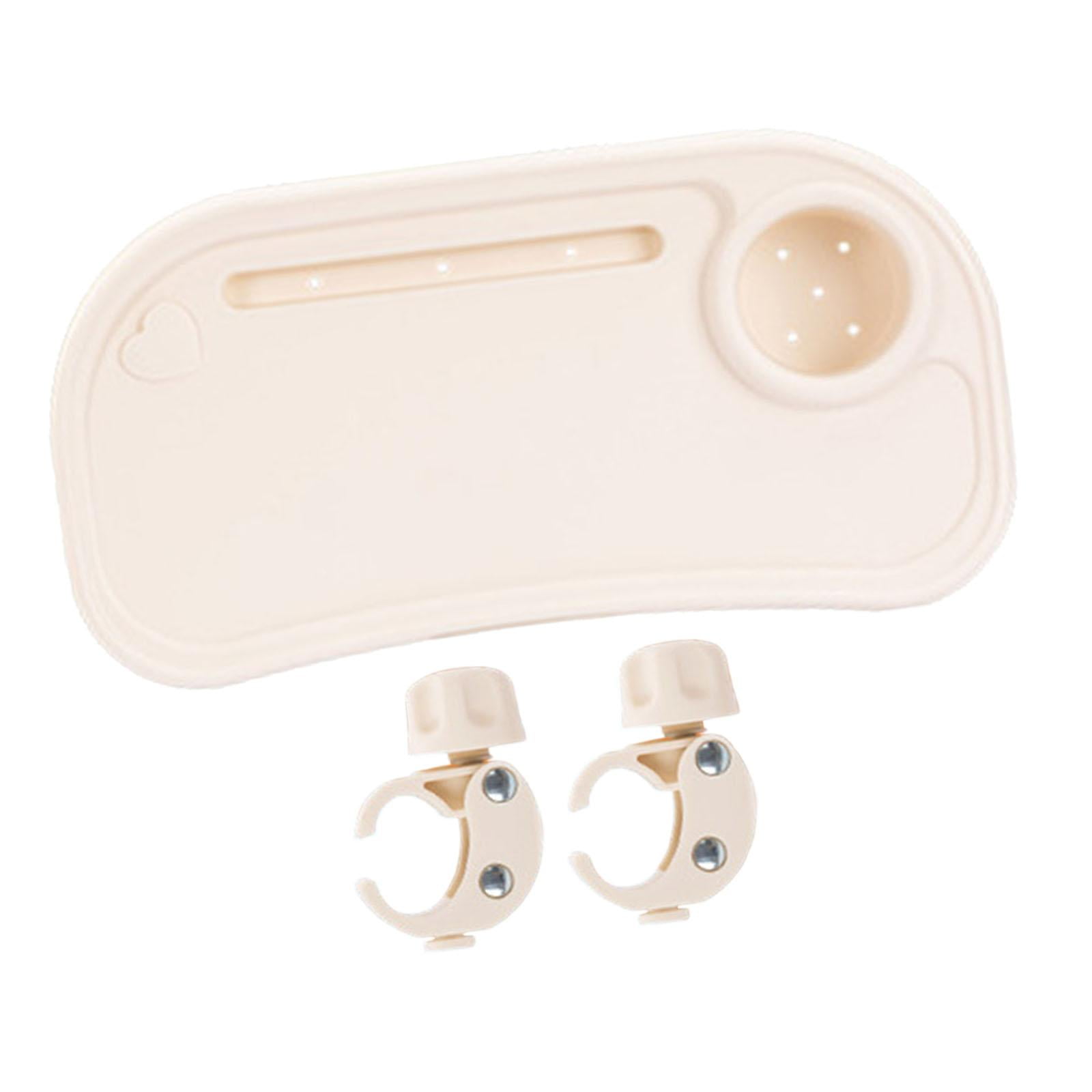 Stroller Snack Tray Stroller Handrest Dish Stroller Accessories Cup Holder Phone Holder Design for Infants and Toddlers