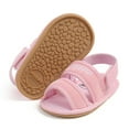 thumbnail image 4 of Penkiiy Baby Girls Boys Sandals Premium Breathable Anti-Slip Rubber Sole Infant Summer Outdoor Shoes Toddler First Walkers Pink for 9-12 Months, 4 of 5
