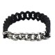 thumbnail image 5 of Brazalete de silicona Yinane de moda material acero Inoxidable de Cadena de Motocicleta 2 Colores 190 mm plata negro, 5 of 7