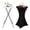 Black, variant on Porfeet Single Top 23.6 inch Scissors Lift Keyboard and Mouse Riser, Height Adjustable Standing Desk Converter for Ergonomic Sit Stand Workstations, 7 Height Levels,Black