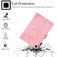 thumbnail image 3 of Allytech iPad Mini 6 Case with Pencil Holder, Cover for iPad Mini 6th Gen 2021(8.3 inch), Folding Stand PU Leather Auto Wake Sleep Wallet Card Holder Business Style Case for A2567/A2568/A2569, Pink, 3 of 7