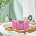 thumbnail image 4 of xiaxaixu Women Waterproof Makeup Bag, Classic Striped Cosmetic Organizer Multifunctional Pouch, 4 of 5