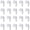 White, variant on 24 Pack Window Screen Clip with Screws, TGY 3/8 in Nylon Fasteners for Fastens Storm Window, Storm Panels, Screen Door Clips (Black)