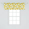 thumbnail image 2 of Ambesonne Lemons Window Valance, Citrus Fruits Leaves Art, 54" X 18", Lime Green Earth Yellow, 2 of 3