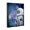 thumbnail image 3 of Stupell Industries Outer Space Astronaut Female Astronaut Lipstick Detail Jet Black Framed Floating Canvas Wall Art, 16x20, by Ziwei Li, 3 of 6