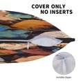 thumbnail image 5 of Multi-Size Linen Sofa Pillow Cover Invisible Zipper Open And Close Strong Use For Sofa Chair Garden Sofa Car Abstract Leaves (3) 16"X16", 5 of 8