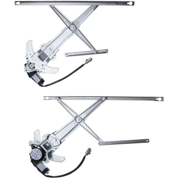 A-Premium Power Window Regulator with Motor Replacement for Honda CR-V 1997-2001 Front Driver and Passenger Side 2-PC Set