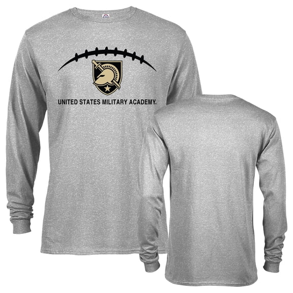 Army Black Knights U.S. Military Academy Football Laces Out Logo Long Sleeve T-Shirt