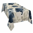 thumbnail image 2 of Blue Pumpkins Fall Tablecloth Rectangle Table Cloth 60x120 , Waterproof Tablecloth Outdoor Table Cloth, Vintage Botanical Thanksgiving Washable Table Cover for Kitchen Dining Party, 2 of 8