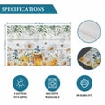 thumbnail image 6 of Daisy Spring Floral Placemats Set of 4, Farmhouse Botanical Green Leaves Wooden Placemats for Dining Table, Place Mats for Kitchen Tabletop, Waterproof Wipeable Dining Table Mats Set, 6 of 9