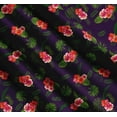 thumbnail image 3 of Soimoi Cotton Poplin Fabric Floral & Leaves Tropical Print Sewing Fabric Yard 56 Inch Wide, 3 of 7