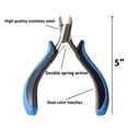 thumbnail image 5 of JEWEL TOOL 4.5" (11.4 cm) Mini Sidecutter Pliers | Sleek & Trim Design with Double Spring Handles, 5 of 6
