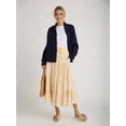 thumbnail image 4 of Women Long Sleeve Cardigan Sweater Casual Fashion Y2K Loose Fit Button Down Knit Sweater Coats Navy Blue XL, 4 of 8