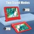thumbnail image 6 of BMOUO Kids Case for iPad 5th/6th Generation (9.7-inch, 2017/2018), iPad Air 2 / iPad Pro 9.7 Case with Built-in Screen Protector, Shockproof Protective Cover with Handle Stand for Kids, Red, 6 of 7
