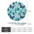 thumbnail image 2 of Kdxio Blue Floral with Butterflies Bone China Decorative Plate Ceramic Decorative Plate for Home Office Wall Stand Decorative Plates for Home Bedroom-8in, 2 of 6
