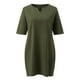 thumbnail image 2 of Gibobby Playera&nbsp;Moda Tops Camiseta para mujerSolid DailyLoose Fashion Top（Verdinegro， XXL), 2 of 5