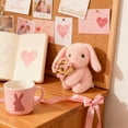 thumbnail image 4 of Stuffed Animal Gift with Rose Funny Cute Mini Rabbit Bear Stuffed Animal Plush Gift for Holiday Easter Valentine Birthday (C), 4 of 6