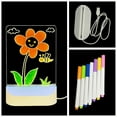thumbnail image 5 of Vacemry under $5 Glow Writing Tablet, Reusable Glow Board Writing Tablet with Stand, Portable Doodle Board for Erasable Mess-Free Practice, LED Light, USB Powered, Great for Kids & Adults, 5 of 9