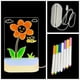 thumbnail image 5 of Pizarra luminosa LED | Tableta de escritura reutilizable con soporte | Pizarra luminosa portátil para dibujar y practicar | Superficie acrílica | Alimentación por USB | Incluye 7 rotuladores de color, 5 of 6