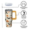 thumbnail image 3 of Halloween Tumbler 30 oz with Handle and Straw Haunted Ghost Bat Cup Halloween Party Gifts Travel Mug, 3 of 5