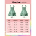 thumbnail image 2 of LOVEBAY Girls Dresses Summer Dress Tie Shoulder Sleeveless Beach Casual Solid Color Sundress Playwear Outfits, 2 of 9