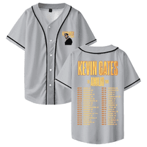 Kevin Gates The Amilio Tour 2025 Baseball Jersey Women Men Short Sleeve Casual V-Neck Shirt
