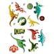 thumbnail image 1 of 14 pegatinas de pared de dinosaurio luminosas, pegatinas de pared de dinosaurio de PVC extraíbles para dormitorio y aula, 1 of 8