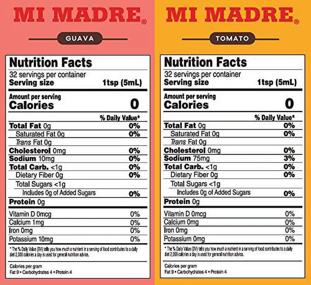 Mi Madre Hot Sauce from Puerto Rico, Four Flavor Variety, Pique, Passion Fruit, Guava, and Tomato, 5 Ounce (Pack of 4)