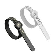 KALOAEDE Ring Sizer Measuring Tool Reusable Finger Size Gauge Jewelry Sizing Tool 1-17 USA Rings Size 2Pcs