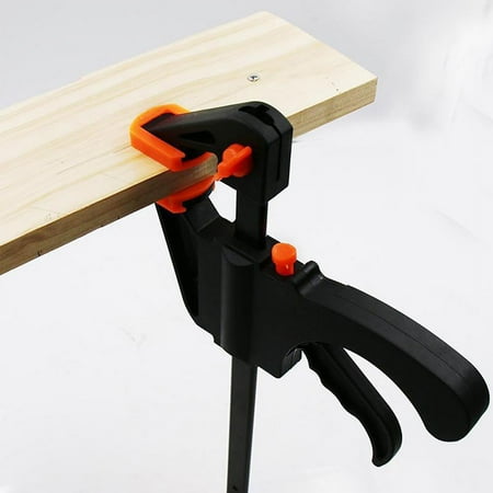 

Tool DIY Adjustable Hand Woodworking Spreader 4 Inch Clip Kit Quick Ratchet Release F Clamp Speed Squeeze Work Bar Clamp