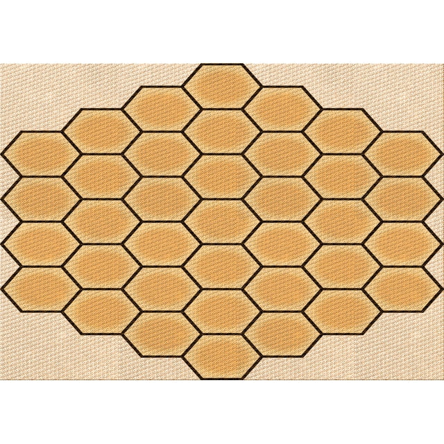 Ahgly Company Machine Washable Indoor Rectangle Transitional Sedona Brown Area Rugs, 8' x 10'