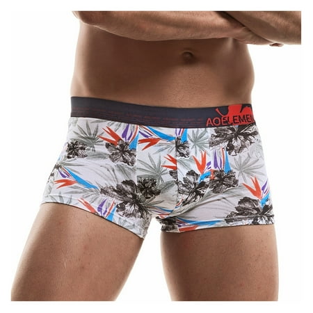 

DORKASM Boxer Briefs for Men Pack Long Leg Plus Size Print Soft Breathable Underwear Men Multi-Packs Gray 2XL