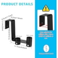 thumbnail image 4 of 2 Pcs Pool Fence Hooks, Pool Tool Organizer, for Hanging Pool Cleaning Accessories, Pool Pole, Brush, Leaf Skimmer Net, Vacuum Head, Suitable for 3/4 Inch to 1-1/4 inch Railing, 4 of 8