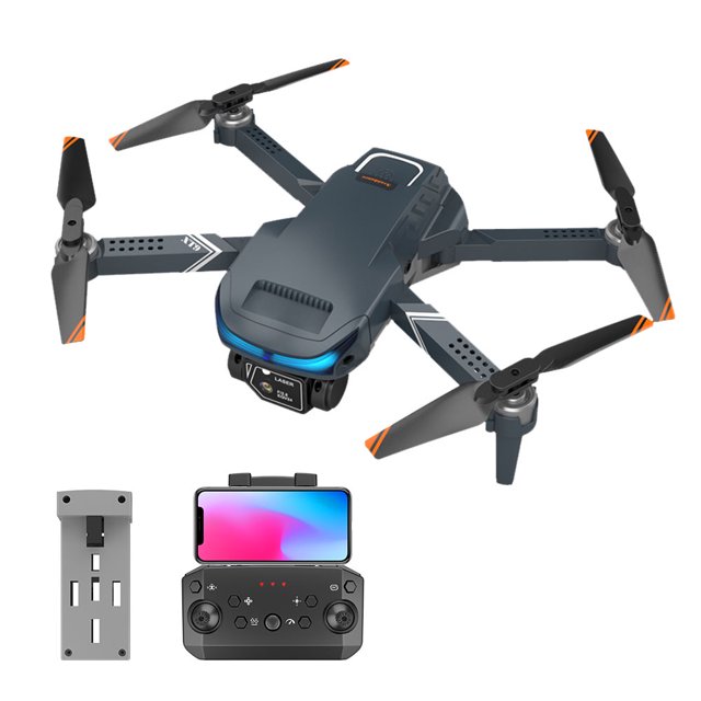 Sywqhk 4CH 4K HD Cámara dual plegable RC Drone 2.4GHz con batería (gris oscuro)