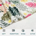 thumbnail image 5 of Tropical Palm Leaves Throw Blanket Floral Flower Flannel Fleece Throw Blanket Botanical Plant Cozy Fuzzy Plush Throw Blanket Nature Soft Throw Blanket for Sofa Bed 60" X 80", 5 of 6