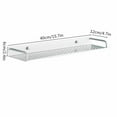 thumbnail image 2 of AUQ Bathroom Decor,No Drilling Bathroom Shelves,Installation Hanging Shelves,White,40cm,Stainless steel, 2 of 6