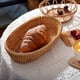 thumbnail image 4 of Hand-woven Basket Bowls, Wicker Oval Fruit Bowl, Serving Bread basket Set, Rattan Tray for Bread, Snack, Vegetable, Brown (10"), 4 of 4