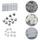 thumbnail image 3 of 24 juegos de accesorios de bloqueo de levas, tornillos de fijación para conectores de muebles, clavijas para pernos de muebles de gabinete Kuyhfg Bienvenido a Kuyhfg, 3 of 3