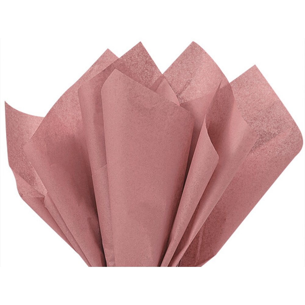 Rose Gold Tissue Paper Squares, Bulk 100 Sheets, Premium Gift Wrap and