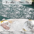 thumbnail image 5 of French Table Runner Silver Foil Sheer Mesh Wedding Table Decoration Placemat for Wedding Party Dining Table Centerpiece (28x275 cm), 5 of 7
