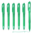 thumbnail image 1 of Uxcell 6Pcs Erasable Gel Pens, 0.5mm Fine Point Heat Erasable Marking Pen with Cap Smooth Writing Fabric Markers for Sewing Drawing Writing Planner, Green Ink, 1 of 6