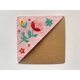 thumbnail image 1 of Marcapáginas bordado con flores de explosión, libro personalizado bordado a mano, rincón de libros, 1 of 3