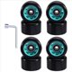 thumbnail image 3 of 2Conjunto Accesorios para Patines de Doble Hilera de 58 X 32 mm y 88 A, Ruedas para Patines de Velocidad, Ruedas para Coche, Ruedas de Cuatro Ruedas para Monopatín, Ruedas de PU, 3 of 5